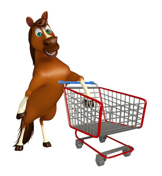 Веселый персонаж из мультфильма про лошадей с тролли — стоковое фото