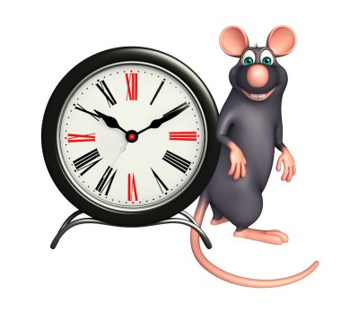  Fare çizgi film karakteri ile masa saati