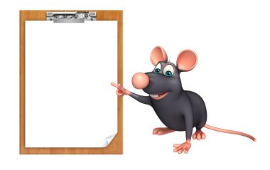 eğlenceli fare çizgi film karakteri ile sınav yastık 