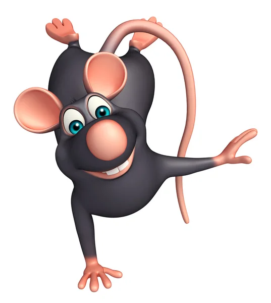 Divertente personaggio dei cartoni animati Rat — Foto Stock