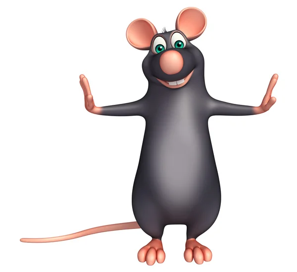 Lustige Ratte Cartoon-Figur — Stockfoto