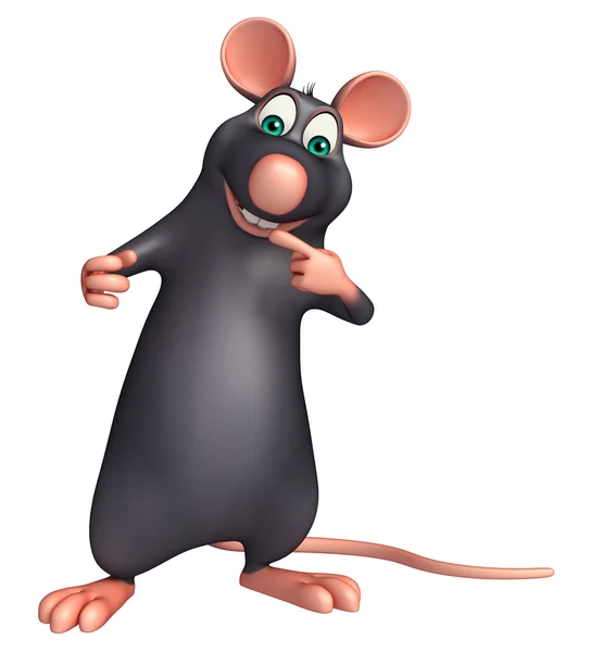 Legrační Rat kreslená postavička — Stock fotografie
