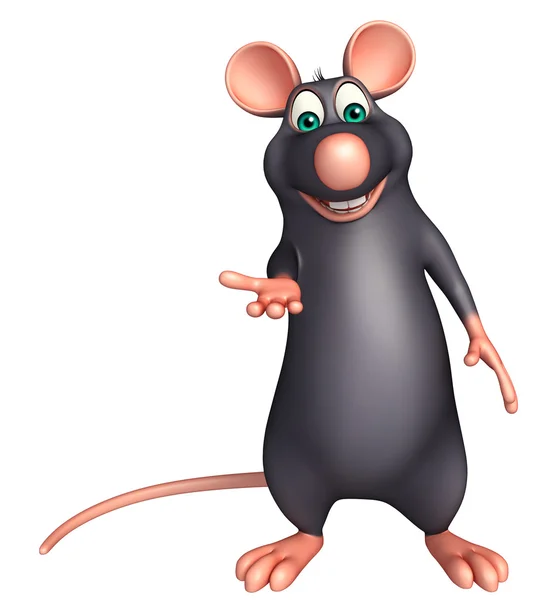 Divertido Rato personagem de desenho animado — Fotografia de Stock