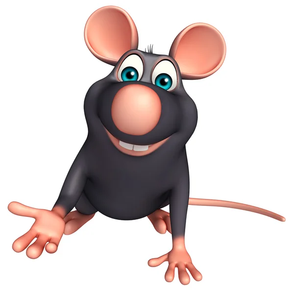 Halten Ratte Cartoon-Figur — Stockfoto