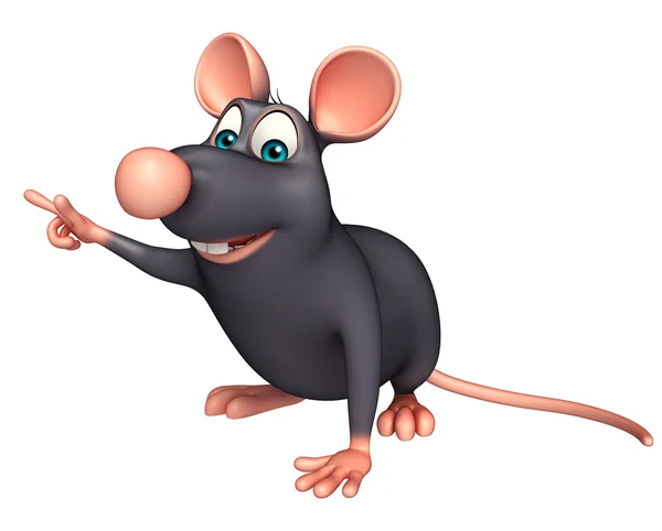 Divertido Rato personagem de desenho animado — Fotografia de Stock