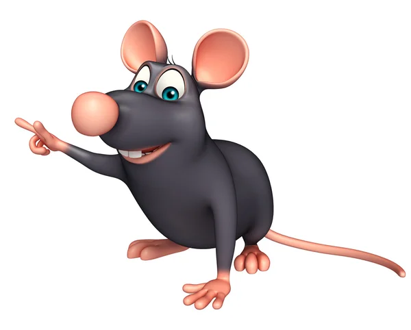 Divertente personaggio dei cartoni animati Rat — Foto Stock