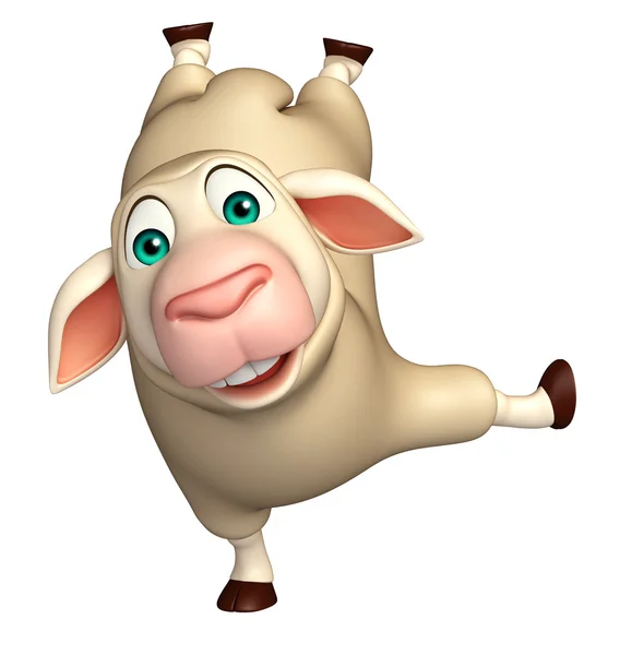 Divertido personaje de dibujos animados de ovejas — Foto de Stock