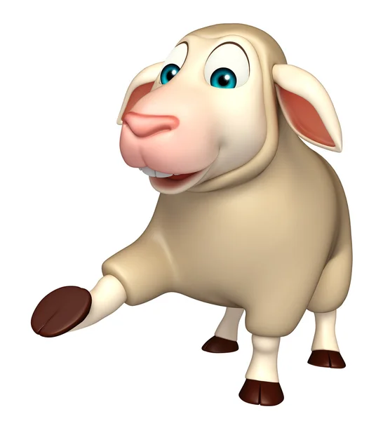 Posiadać postać z kreskówki owiec — Zdjęcie stockowe