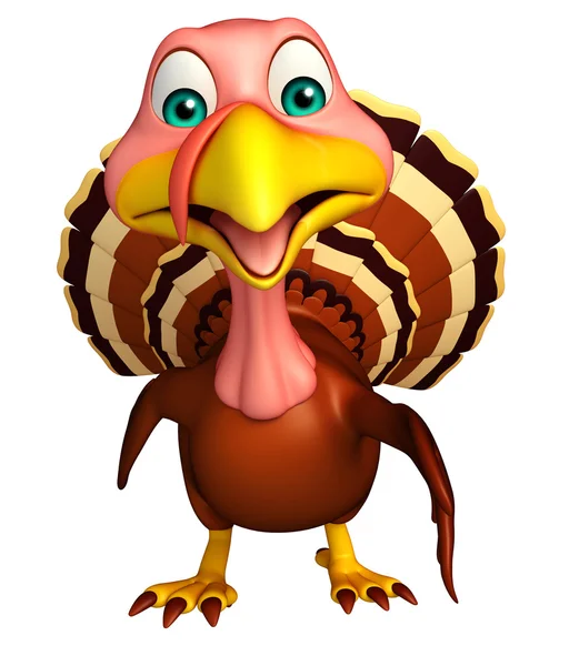 Walking Turkey  cartoon character — Stock Photo, Image
