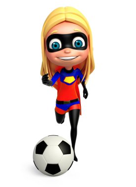 sevimli çocuk / kız süper olarak