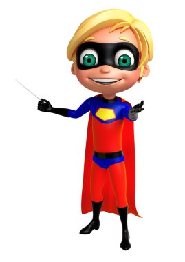 yakışıklı bir süper kahraman işaretleme poz olarak