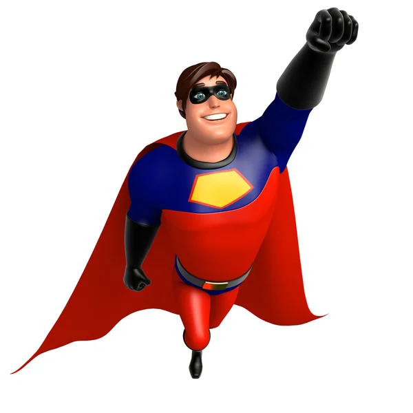 3D Rendered illustration of superhero  flying pose — Stock Photo, Image