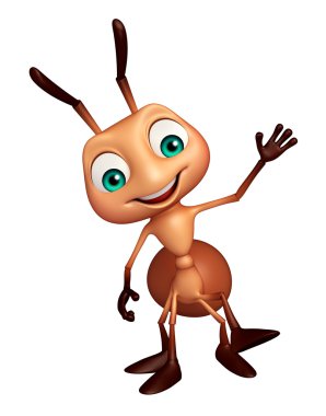 şirin karınca komik karikatür karakter