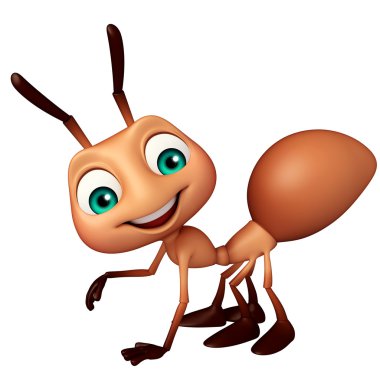 şirin karınca komik karikatür karakter