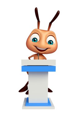 şirin karınca çizgi film karakteri ile konuşma sahne 