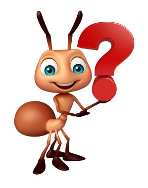  Karınca çizgi film karakteri soru işareti işareti ile