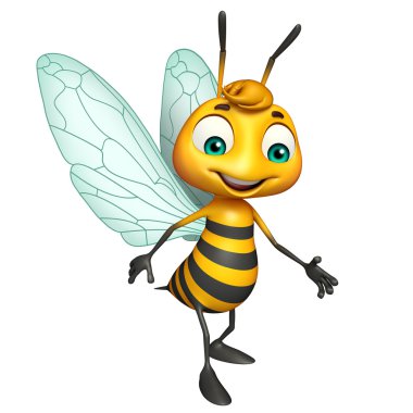 Şirin Arı komik karikatür karakter 