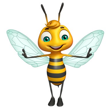 Şirin Arı komik karikatür karakter 