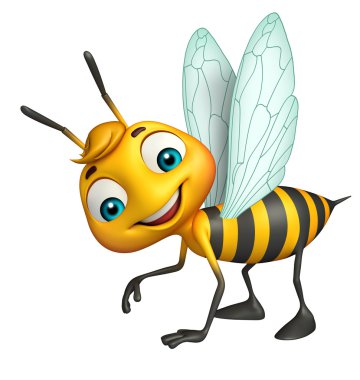 Şirin Arı komik karikatür karakter 