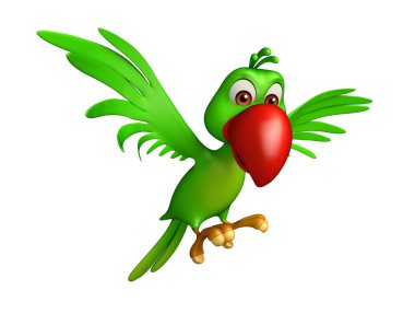 uçan papağan çizgi film karakteri