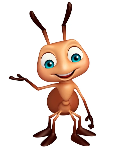 Cute Ant funny cartoon character — Stock Photo, Image