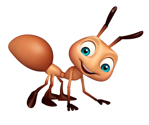 Cute Ant funny cartoon character — Stock Photo, Image