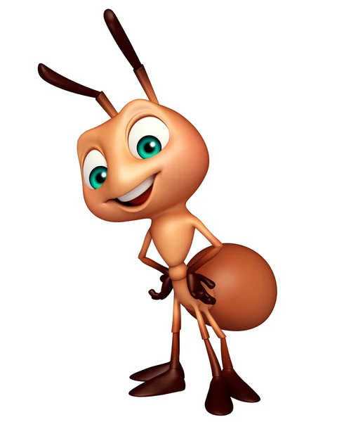 Cute Ant funny cartoon character — Stock Photo, Image