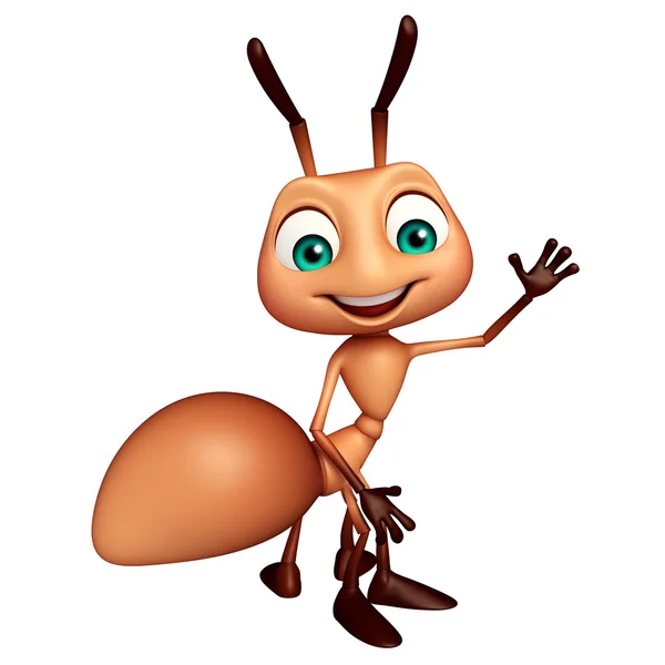 Roztomilý Ant vtipné kreslené postavičky — Stock fotografie