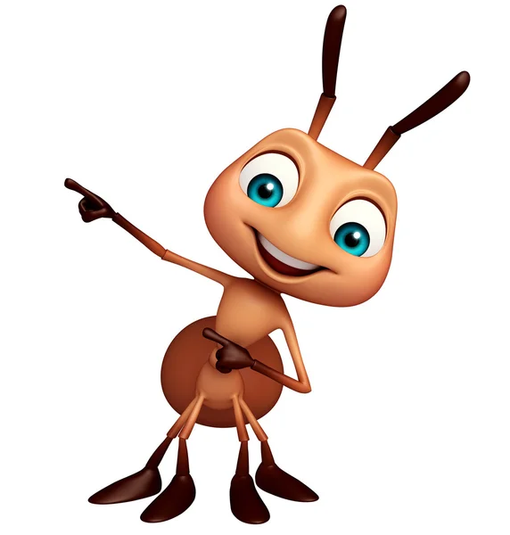 Cute Ant funny cartoon character — Stock Photo, Image