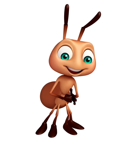 Cute Ant funny cartoon character — Stock Photo, Image