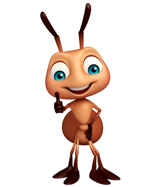 かわいいアリの面白い漫画のキャラクター — ストック写真