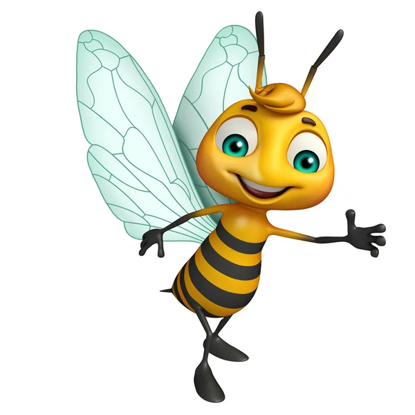 cute Bee funny cartoon character