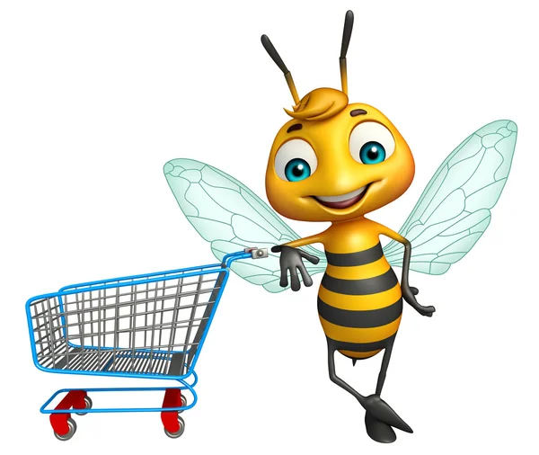 Симпатичный персонаж мультфильма "Пчела" — стоковое фото