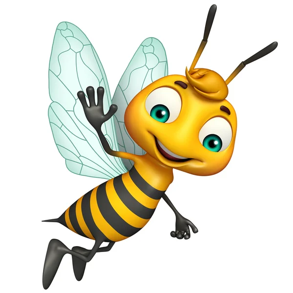 cute Bee funny cartoon character