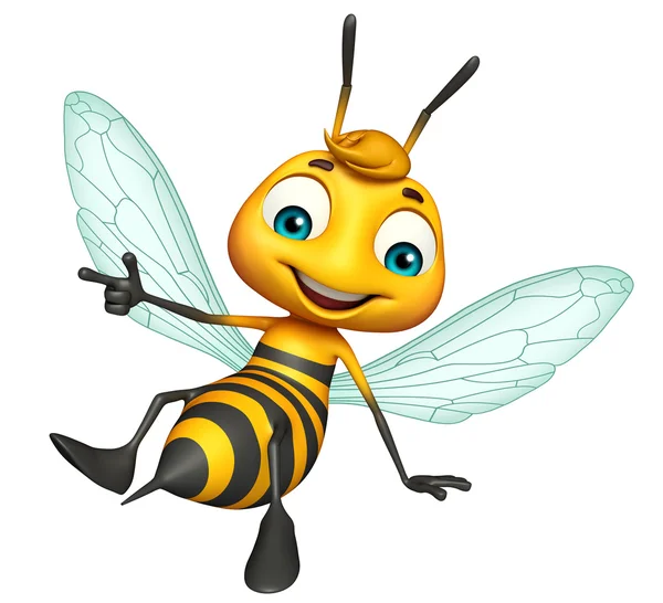 cute Bee funny cartoon character