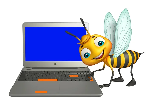 Szórakoztató méh rajzfilmfigura — Stock Fotó