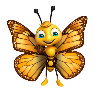 Kelebek çizgi film karakteri durdurmak  