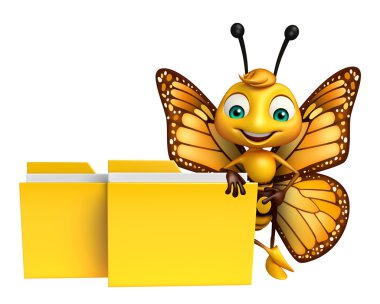 Kelebek çizgi film karakteri ile ağıl   