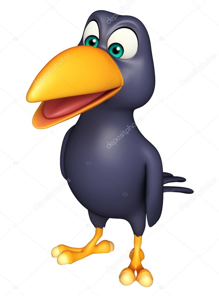 Funny Crow cartoon character Stock Photo by ©visible3dscience 103312392 Funny Crow cartoon character Stock Photo by ©visible3dscience 103312392