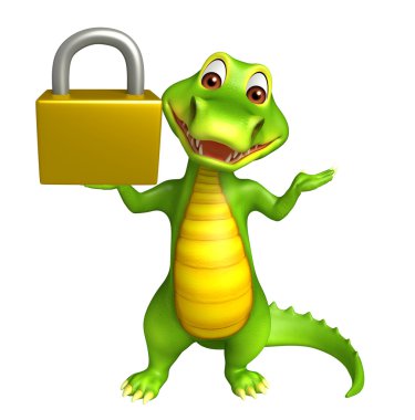 kilit ile şirin timsah çizgi film karakteri