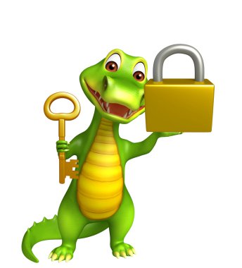 kilit ile şirin timsah çizgi film karakteri