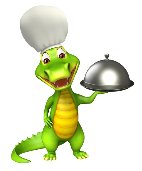 Cute Aligator cartoon character — Stock Photo, Image