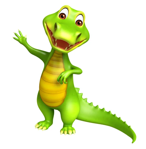 Söta Aligator cartoon charcter — Stockfoto