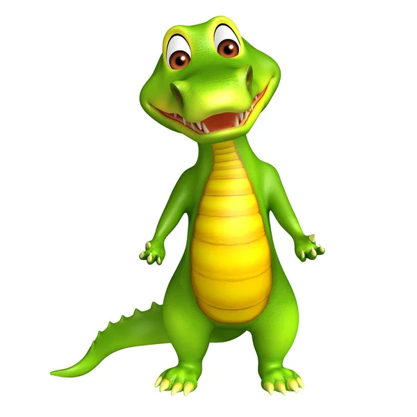 Lindo Aligator caricatura charcter — Foto de Stock