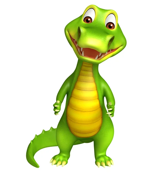 Cute Aligator cartoon charcter — Stock Photo, Image