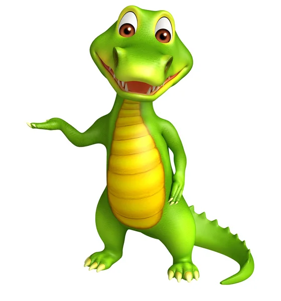 Söta Aligator cartoon charcter — Stockfoto