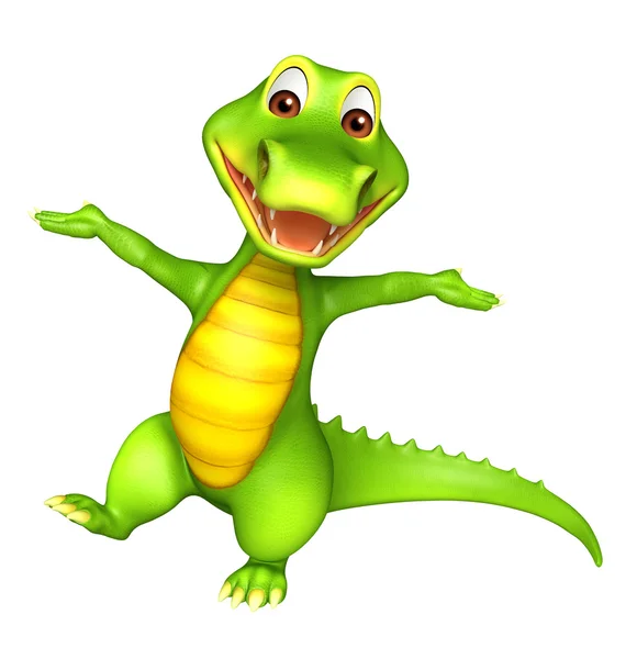 Söta Aligator cartoon charcter — Stockfoto