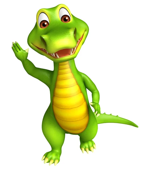 Lindo Aligator caricatura charcter — Foto de Stock