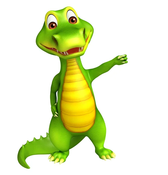 Lindo Aligator caricatura charcter — Foto de Stock