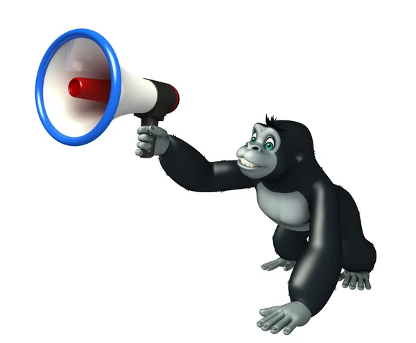 Zabawy goryl postać z kreskówki — Zdjęcie stockowe